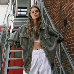 Free People Ruby Jacket Olive